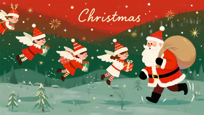 Rojo-verde-oro minimalista