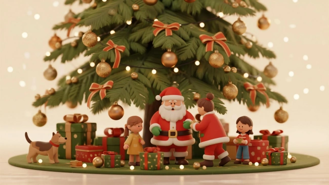 Árbol de Navidad tridimensional