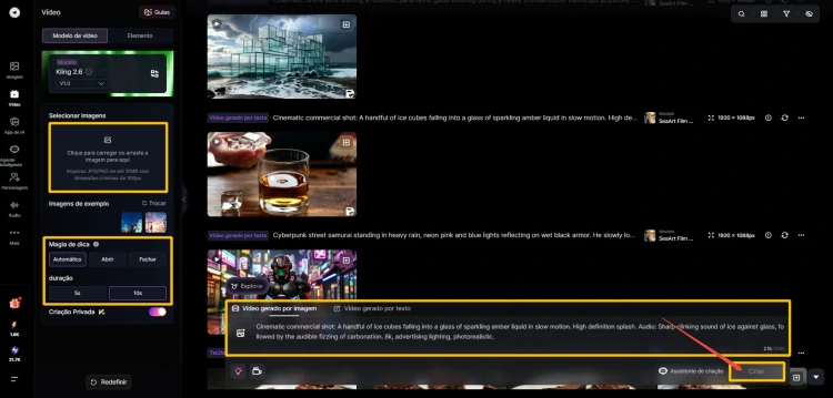 gerador de vídeo kling 2,6