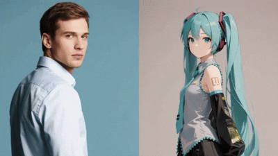 Upload a photo,Feel the romance of a kiss!