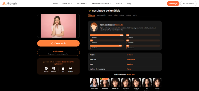 Prueba de belleza en Airbrush