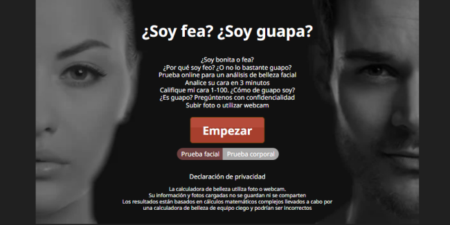 Análisis de rostro con PrettyScale