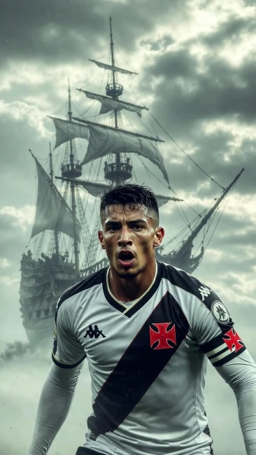 jogador IA Vasco estilo cinematográfico