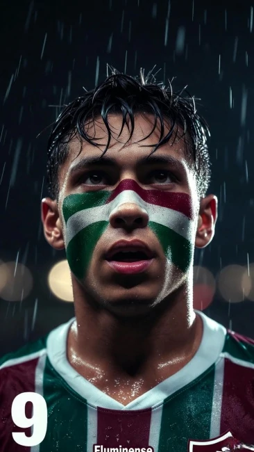 jogador IA Fluminense estilo guerreiro