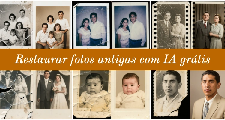 Restaurar fotos antigas com IA grátis