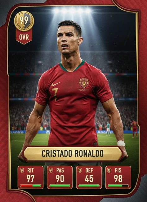 Card estilo Cristino Ronaldo 7