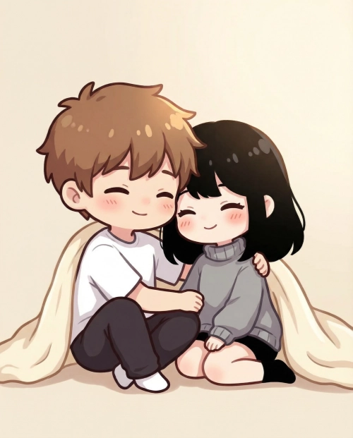 推しキャラと並んでいる夢絵