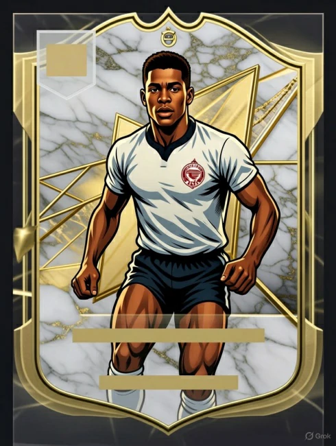 Carta de futebol estilo Ícone Herói