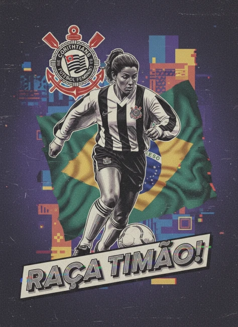 Pôster vintage estilo anos 90