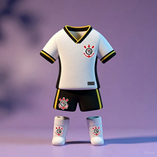 Renderização 3D fofa estilo toy art de boneca jogadora