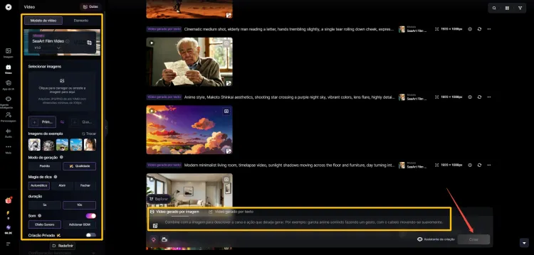 Image-to-Video Configuration Using Wan 2.6 SeaArt Model