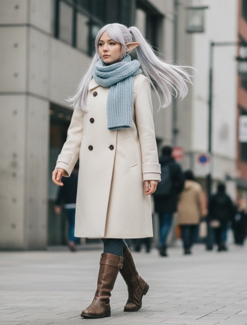 雑誌ストリートスナップ風アニメキャラの実写化画像