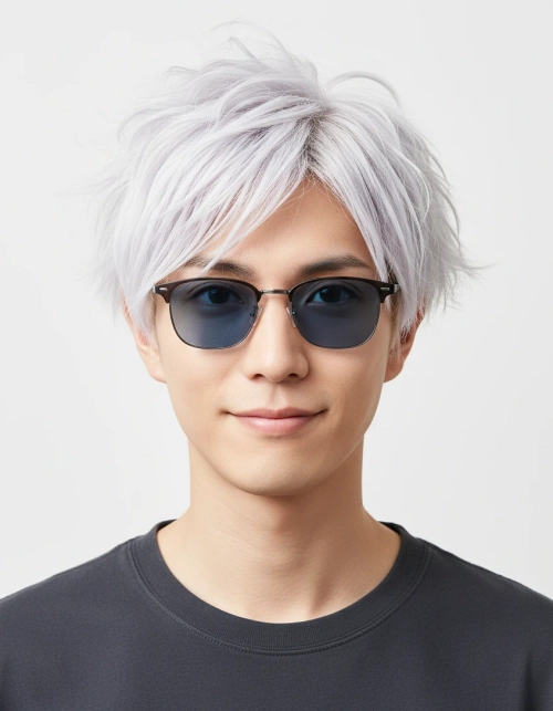 証明写真風のアニメキャラ実写化の画像