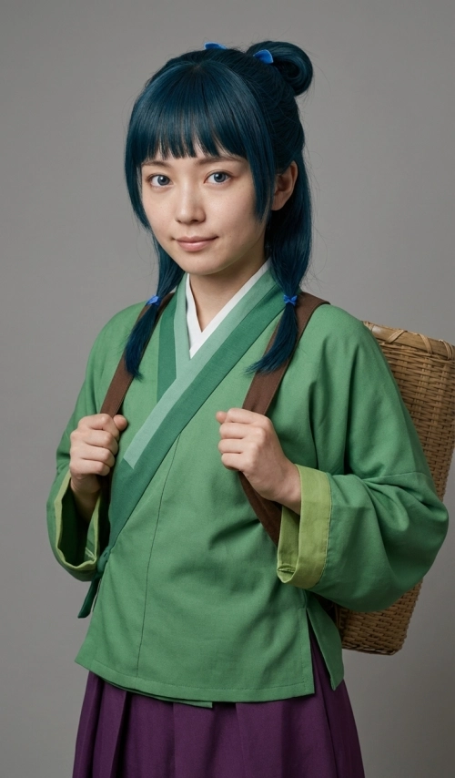 スタジオポートレート風アニメキャラ実写画像