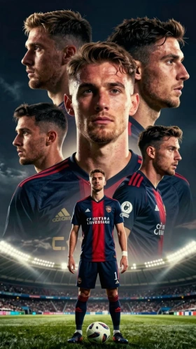 Composición estilo 2.5D para redes