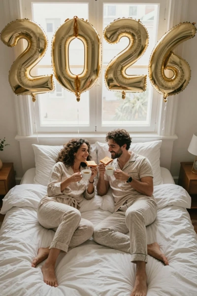 New Year's morning in bed