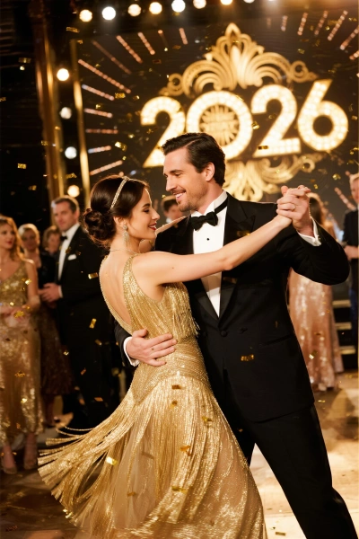 Romantic photo of a couple dancing