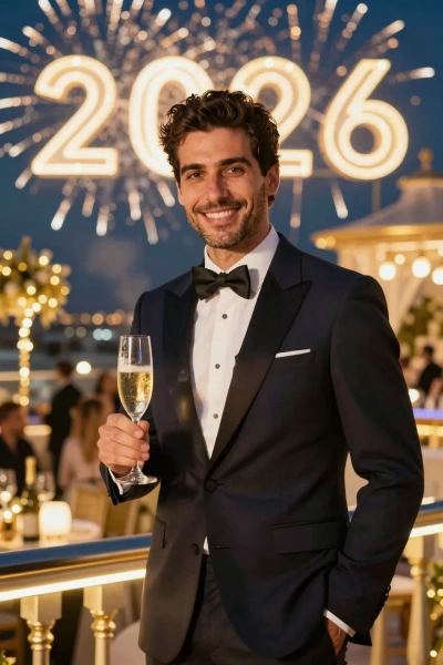 Elegant toast for a man