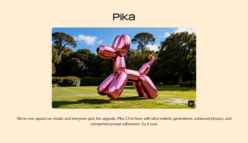 Pika art homepage