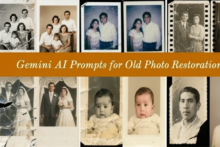 Gemini AI Prompts for Old Photo Restoration