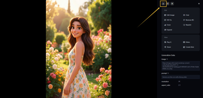 Descarga la foto de caricatura generada por IA