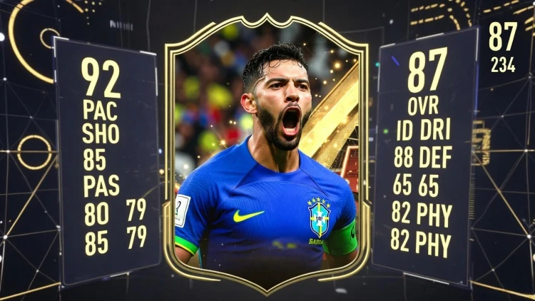 arte futebol estilo ultimate team stats card