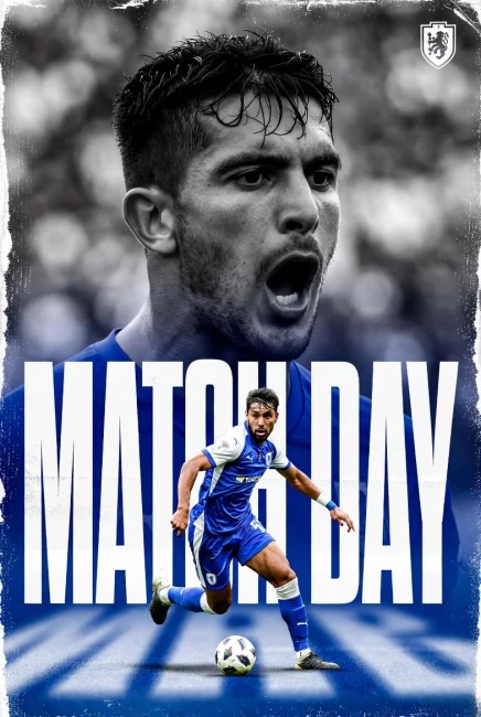 flyer dia de jogo futebol estilo colagem esportiva