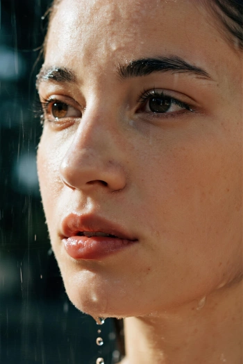 Retrato bajo la lluvia