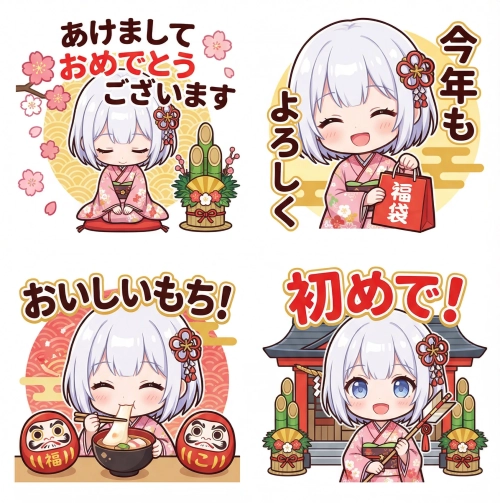 2026年のお正月スタンプ無料・有料まとめて紹介