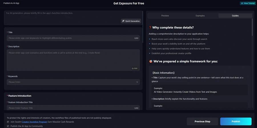 Details input interface