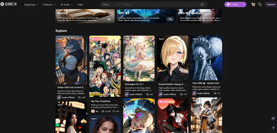 SeaArt's AI agents for image and video creation