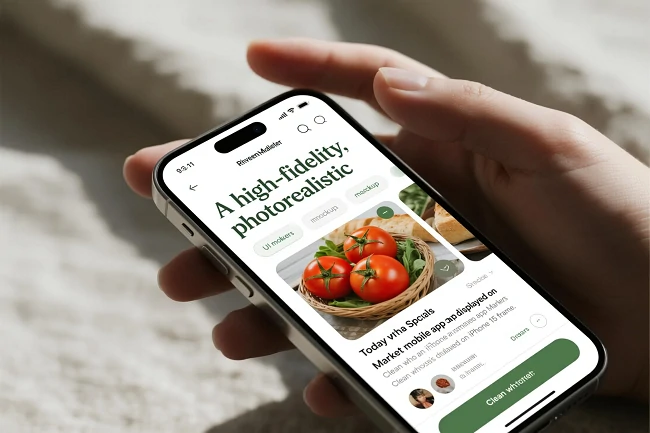 高精細UIモックアップ