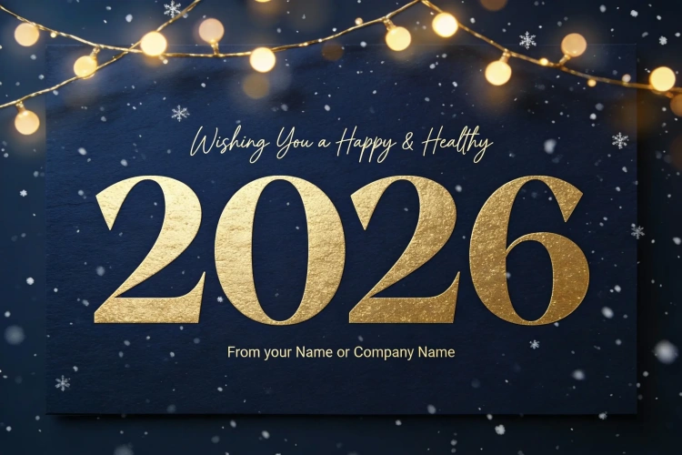 Imagem de boas festas e feliz ano novo com brinde de champanhe