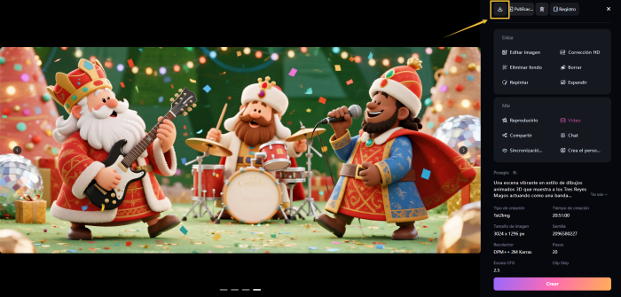 Genera y descarga tu imagen de Reyes Magos