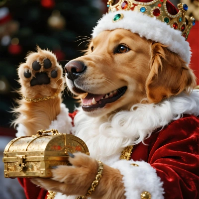 Golden retriever rey