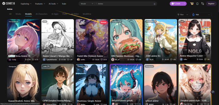 choose an anime model