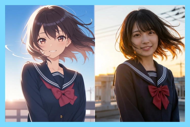 AIでアニメを実写化する方法