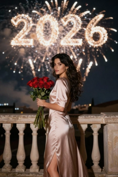 Romantic portrait of a woman, 2026