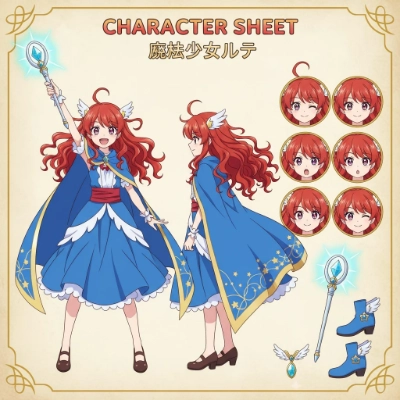 Diseño de personaje de anime