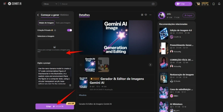 Gerador de Imagens Gemini AI