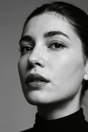 Retrato clásico en blanco y negro