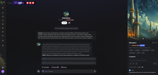 Start Chat with Joyland AI Characters
