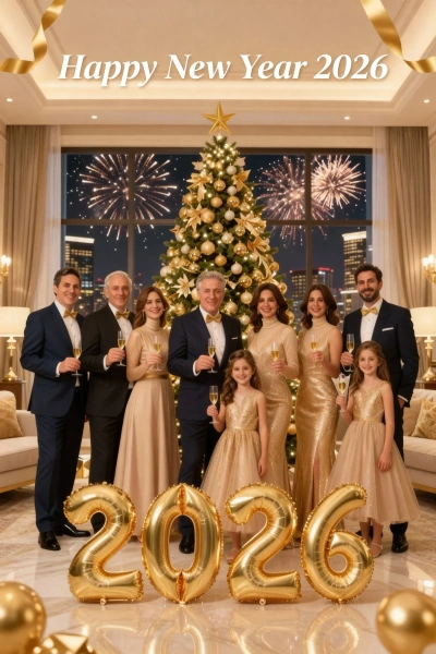 elegant family photo