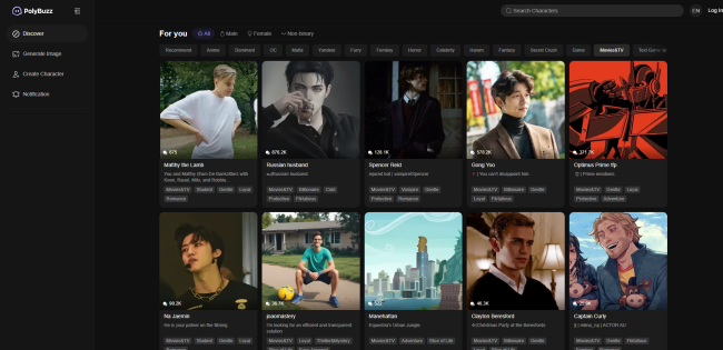 Polybuzz AI Website Page