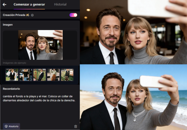 edita la foto con prompt IA de SeaArt