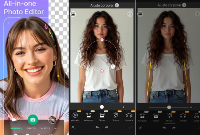 Editor de cuerpo de fotos todo en uno - YouCam Perfect