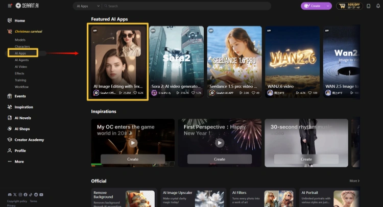 Войти в редактор изображений