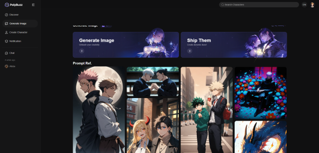 Create Images on PolyBuzz AI