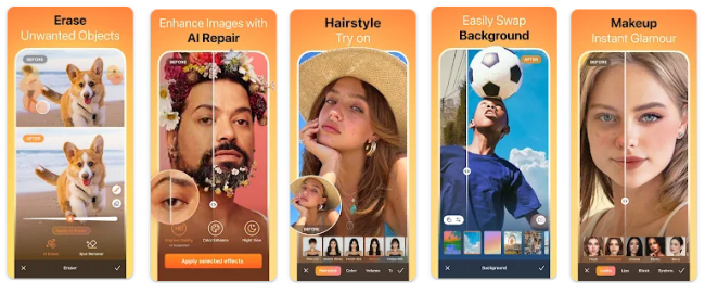 App para editar cuerpo en fotos y videos - AirBrush