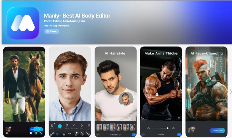 Manly- Best AI Body Editor App